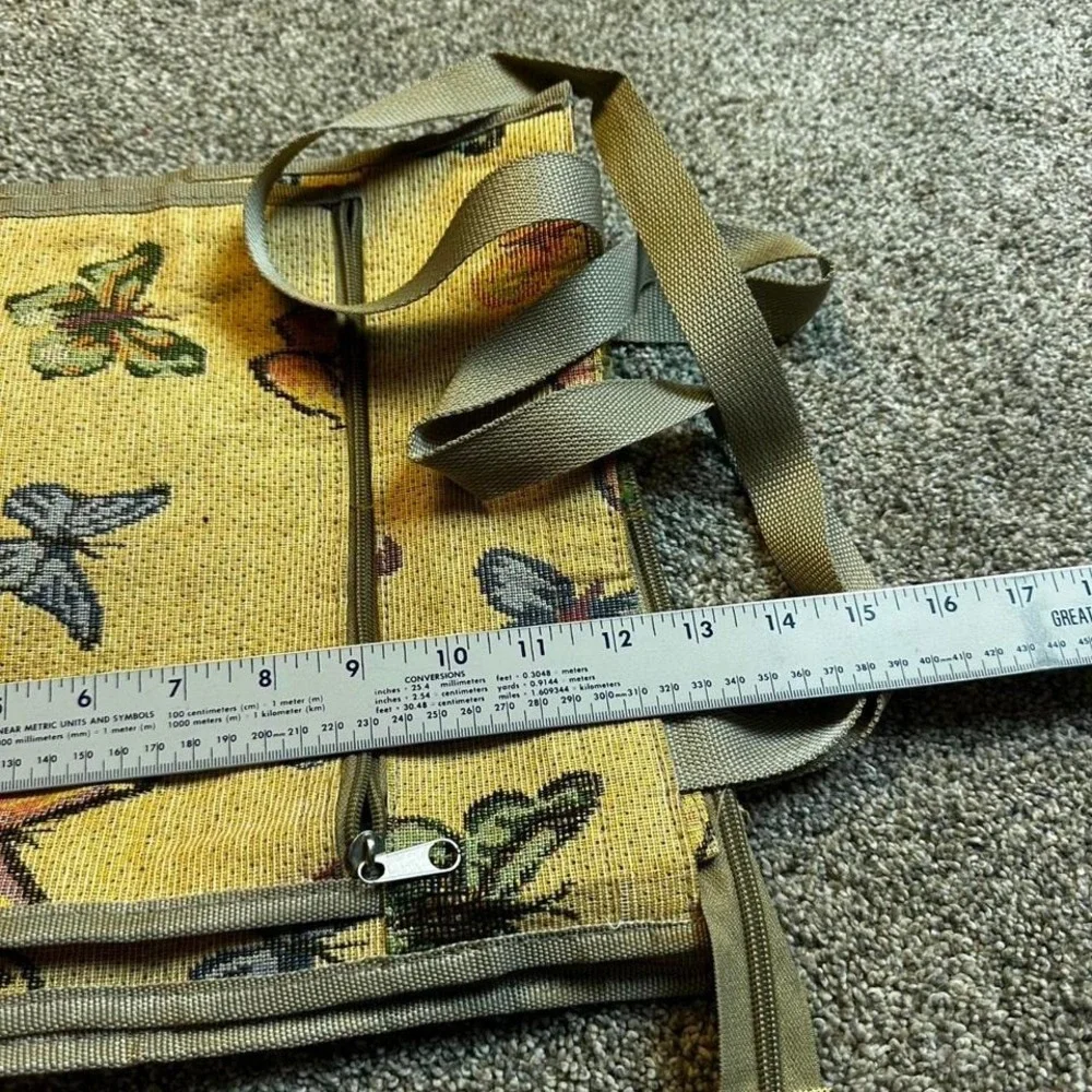 Vintage butterfly tapestry‎ small shoulder bag purse